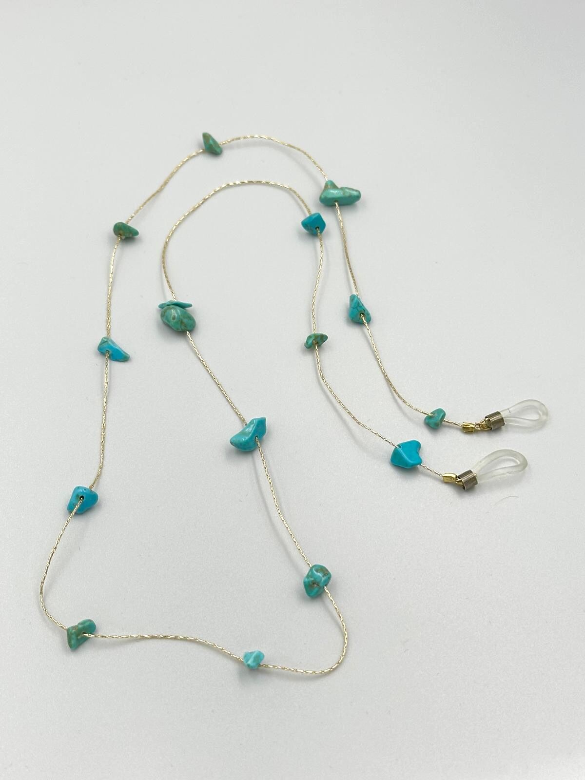 Turkuaz Taşı Gözlük Zinciri