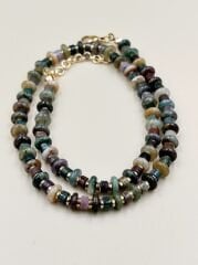 Verda – Hint Akik Taşlı Renkli Kolye