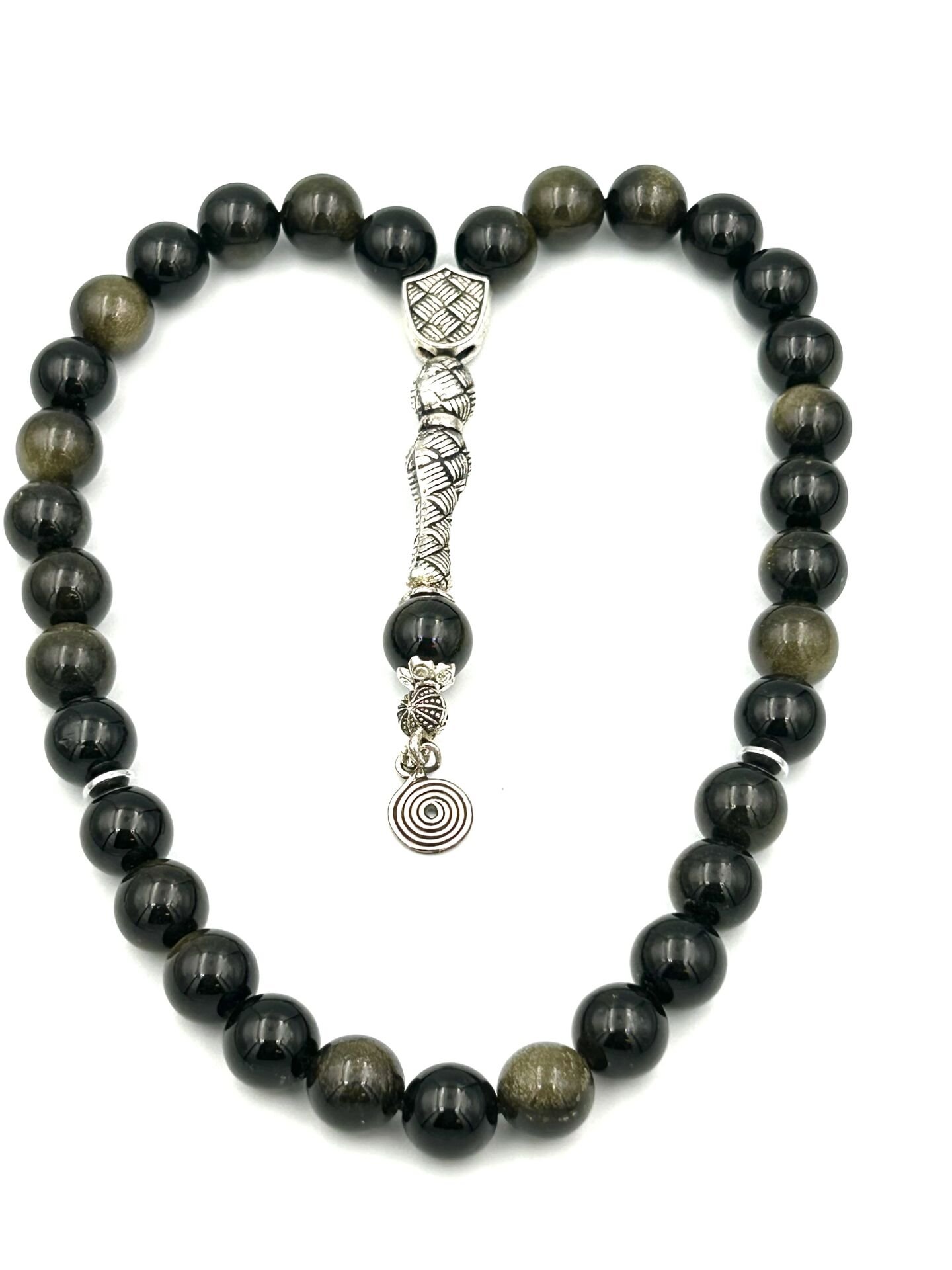 Gold Obsidyen Tespih – Korunma, Netlik ve İçsel Güç Arayanlar İçin