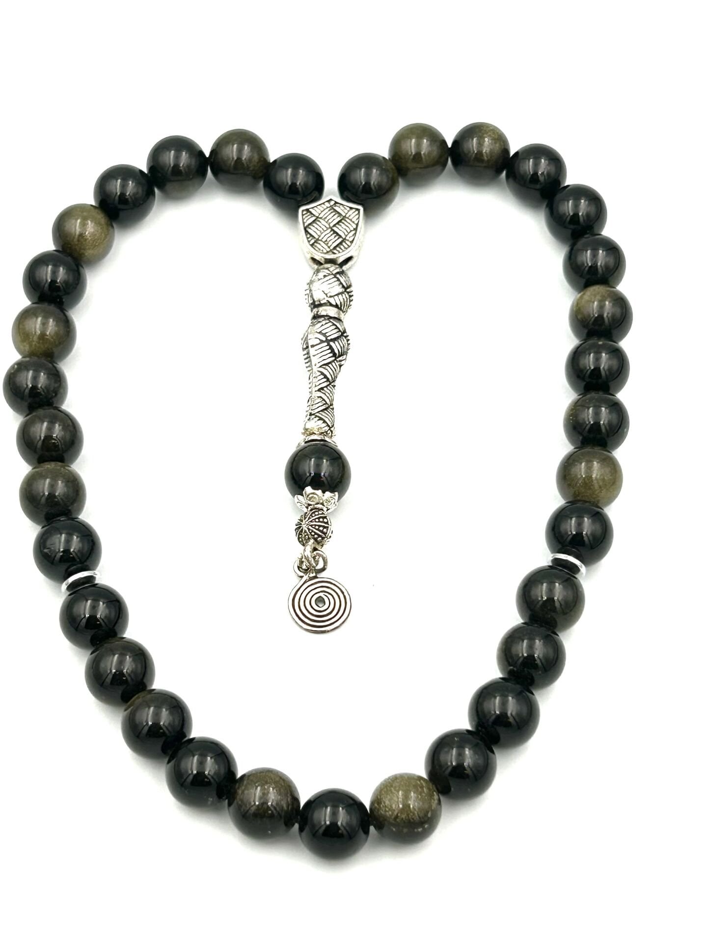 Gold Obsidyen Tespih – Korunma, Netlik ve İçsel Güç Arayanlar İçin