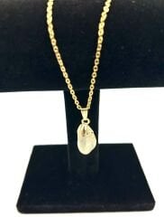 Doğal Sitrin Taşlı Kolye