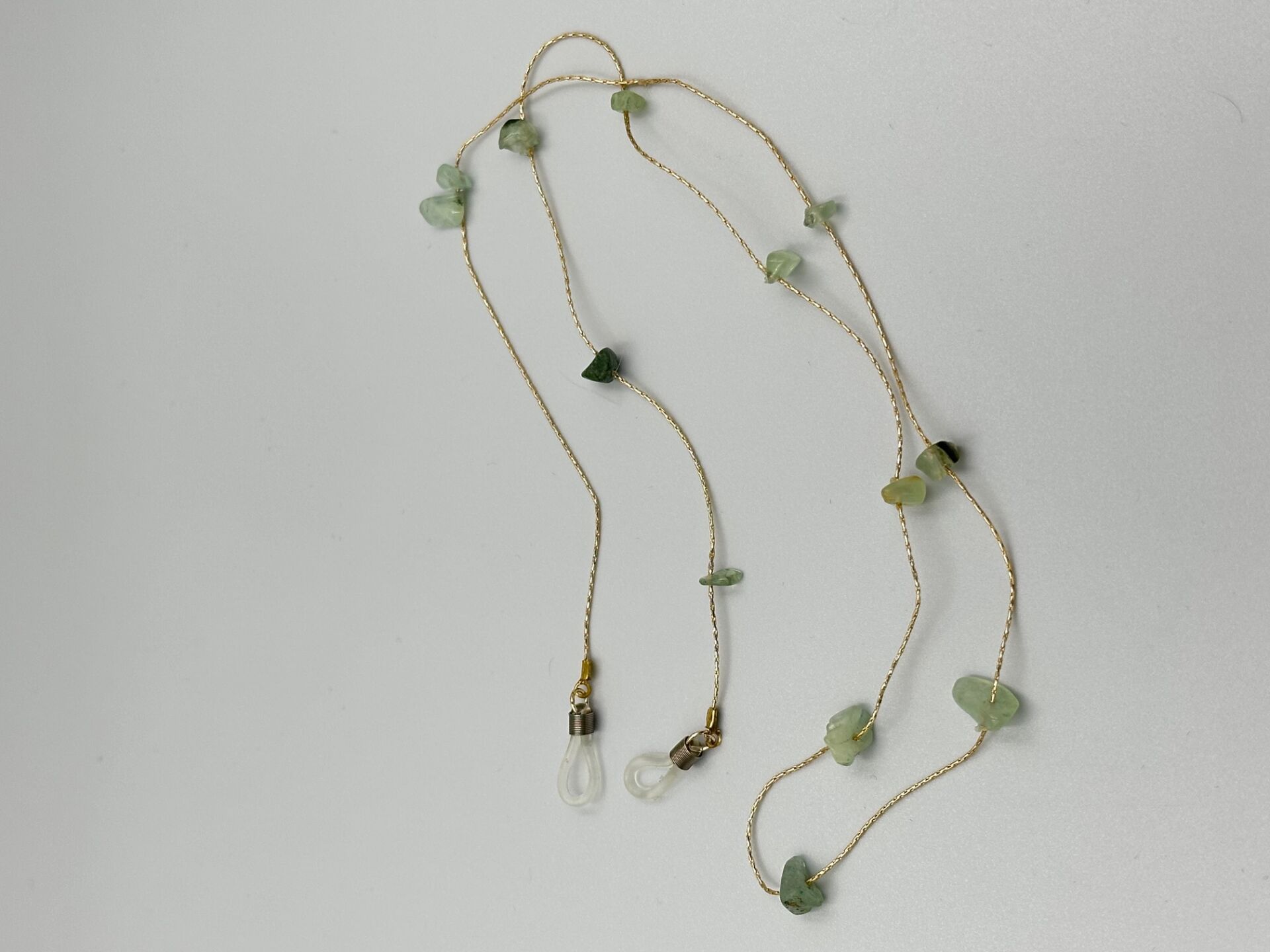 Prehnit Taşlı Gözlük Zinciri