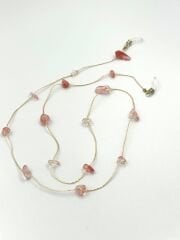 Rose Kuvars Gözlük Zinciri