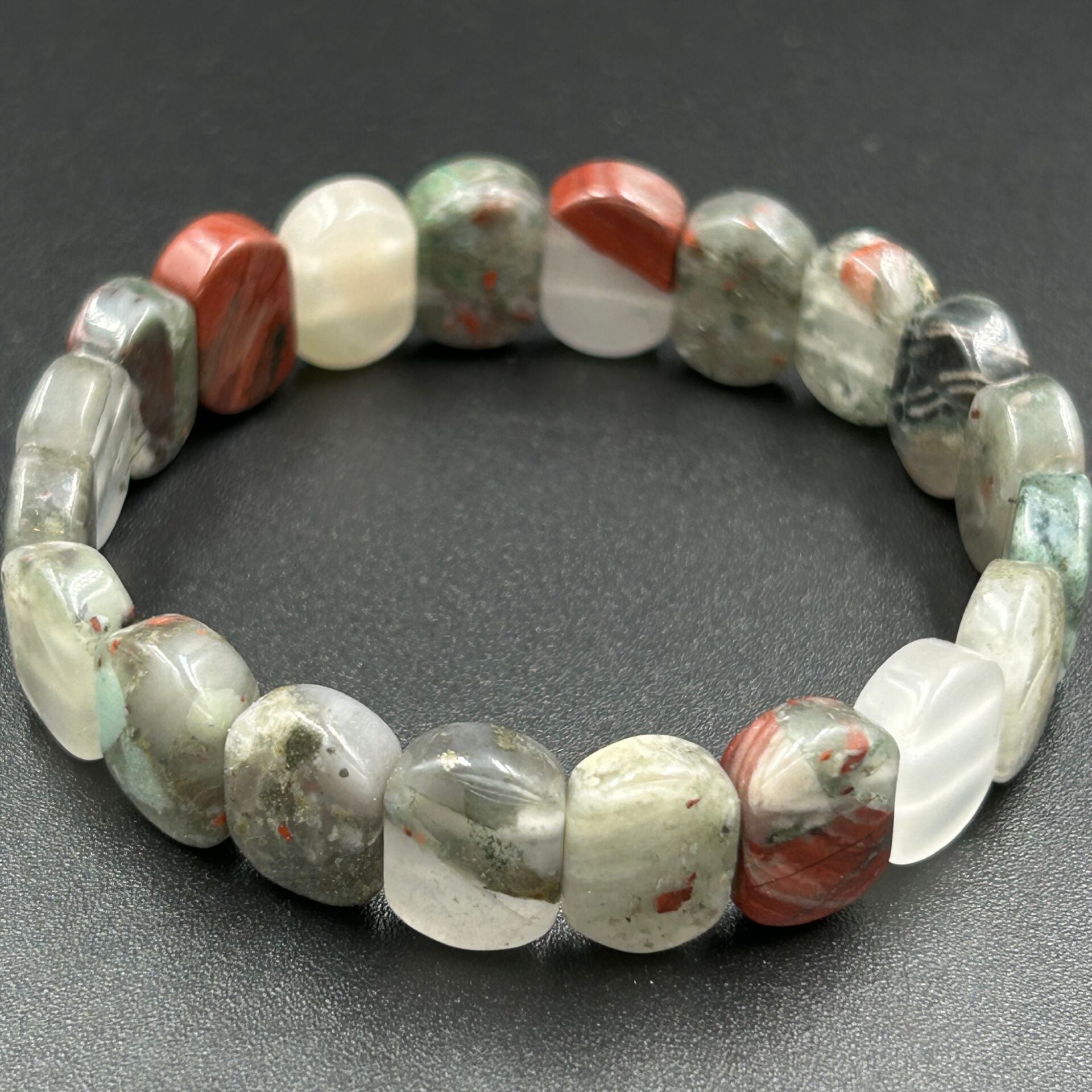 Verdion Özel Rolex Kesim Kan Taşı Bileklik