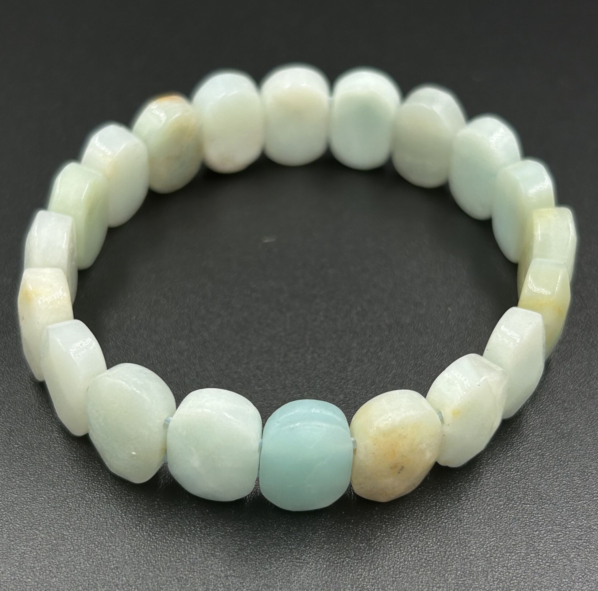 Aquamora Özel Rolex Kesim Amazonit Taşlı Bileklik